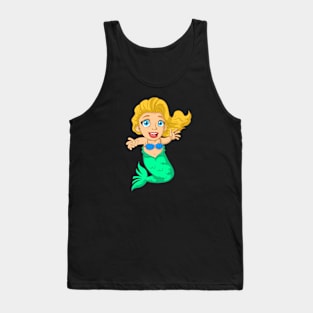 Mermaid cartoon Tank Top